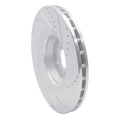 R1 05-11 Audi A6 Quattro Front Left Drilled & Slotted Silver Brake Rotor