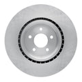 R1 07-14 Ford Mustang Front Right Slotted Black Brake Rotor