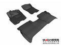 3D MAXpider 2009-2015 Nissan Titan Crew Cab Kagu 1st & 2nd Row Floormats - Black
