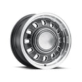 LEGENDARY WHEELS 12 SLOT 15x7 5x114.3/5x4.5 +7MM OS CHARCOAL/MACHINED