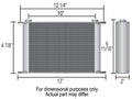 16 Row Core 5in. Tall -10an Inlets Trans/Oil C