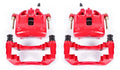 Power Stop 1991 BMW 318i Front Red Calipers w/Brackets - Pair