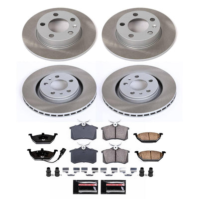 Power Stop 99-06 Volkswagen Beetle Front and Rear Semi-Coated Rotor Kit
