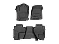 WeatherTech Black Front and Rear Floorliners - Over The Hump For Vinyl Floors Fits -20-19 Chevrolet GMC 449651V-449662V