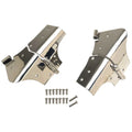 Kentrol 97-06 Jeep Wrangler TJ Windshield Hinge Pair - Polished Silver