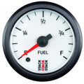Autometer Stack 52mm 0-280 Ohm Programmable Pro Stepper Motor Fuel Level Gauge - White