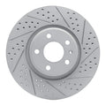R1 11-17 Audi Q5 (Mexico) Front Right Drilled & Slotted Geo-Carbon Rotor