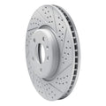 R1 11-17 Audi Q5 (Mexico) Front Right Drilled & Slotted Geo-Carbon Rotor