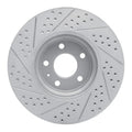R1 11-17 Audi Q5 (Mexico) Front Right Drilled & Slotted Geo-Carbon Rotor