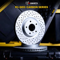 R1 Concepts Brake Rotor- Carbon Coated Fits Subaru Impreza