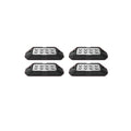 XK Glow Strobe Pod Lights w/ Traffic Modes Ultra Bright LEDs Multiple Modes + Solid On - Amber 4pc