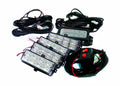 (4)LED GRILLE STROBE LIGHT KIT(BLUE/RED)