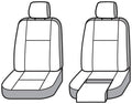 2021 LINCOLN CORSAIR POLYCOTTON CUSTOM FRONT ROW SEAT COVERS MISTY GREY