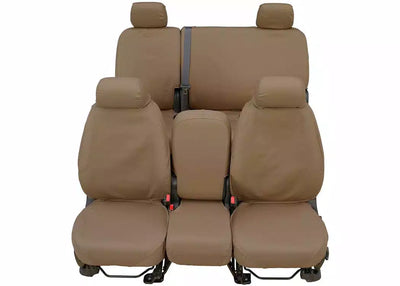 1919 MAZDA CX5 POLYCOTTON SEATSAVER CUSTOM FRONT ROW SEAT COVERS TAUPE