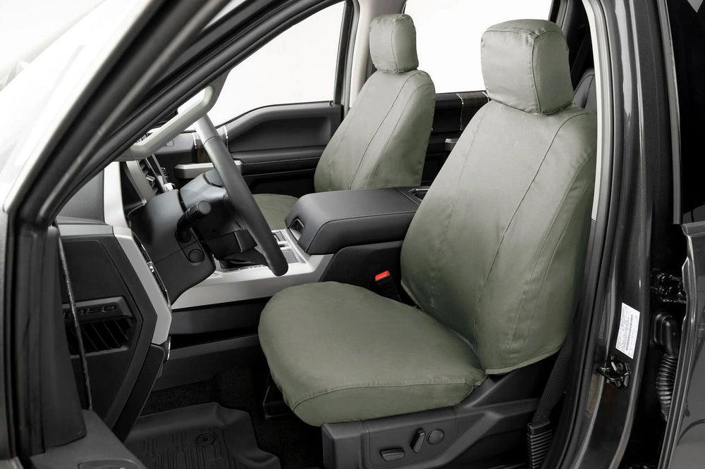 2323 EQUINOX POLYCOTTON SEATSAVER CUSTOM FRONT ROW SEAT COVERS TAUPE
