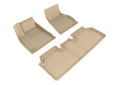 3D KAGU FLOOR MAT 2 ROW SET TAN