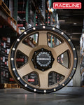 Aluminum Wheels 18x9 Boost 946BZ Satin Bronze 6 Spoke 12 Offset 6 on 120 Bolt Pattern 83.82 Bore Raceline