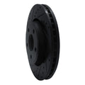 R1 11-22 Dodge Durango Front Left Drilled & Slotted Black Brake Rotor