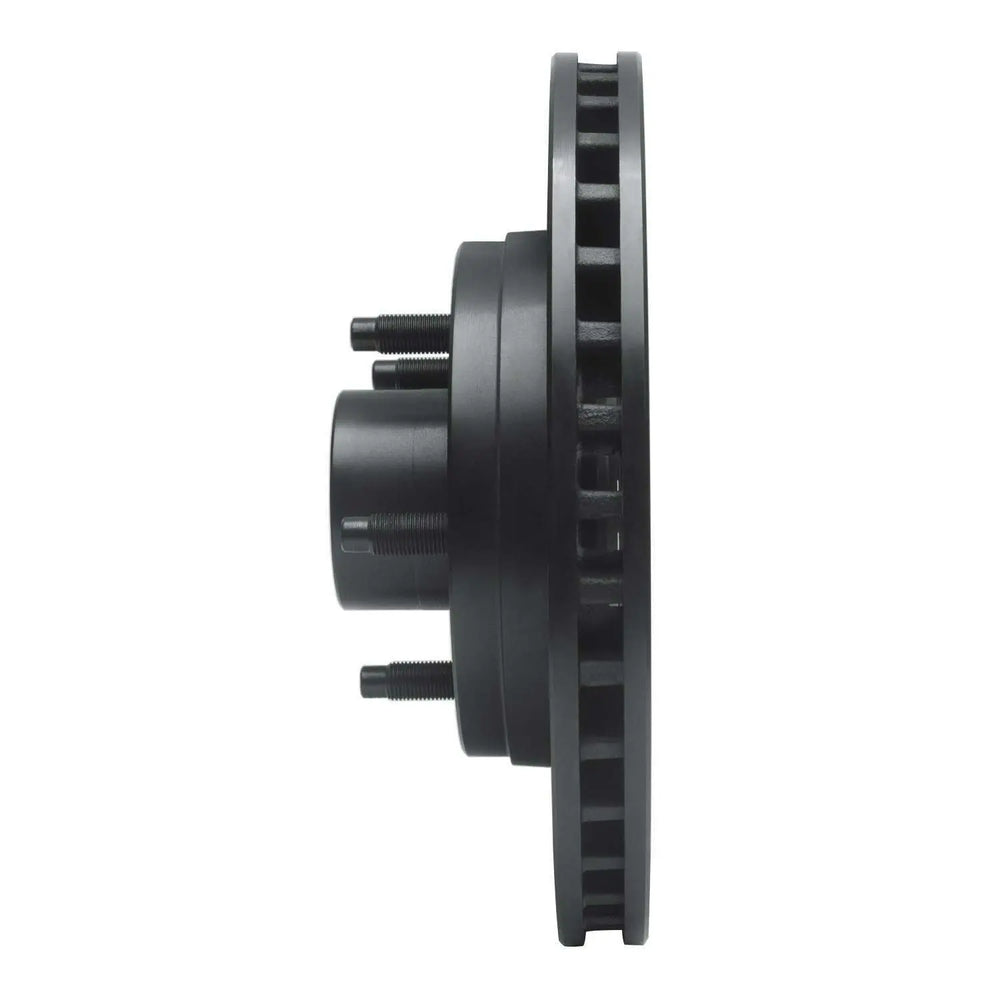 R1 84-87 Lincoln CONTINENTAL Front Right Drilled & Slotted Black Brake Rotor