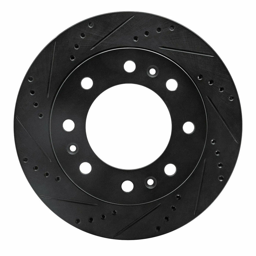 R1 06-11 Cadillac DTS Front Left Slotted Black Brake Rotor