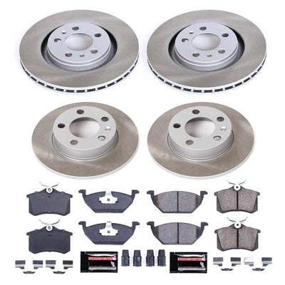 Power Stop 1998 Volkswagen Beetle Front and Rear Semi-Coated Rotor Kit