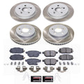 Power Stop 16-22 Toyota Prius Front and Rear Semi-Coated Rotor Kit