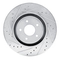 DFC 22-25 Infiniti QX60 Front Left Drilled & Slotted Silver Brake Rotor