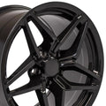 18 IN REPLICA WHEEL CV31 FITS CHEVROLET CORVETTE C7 ZR1 RIM 18X10.5 BLACK WHEE