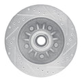 DFC 97-00 Ford Expedition Front Left Drilled & Slotted Silver Brake Rotor