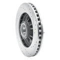 DFC 97-00 Ford Expedition Front Left Drilled & Slotted Silver Brake Rotor