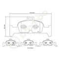 Brembo 2016 Audi A4 Allroad Quattro HP2 Pads - Front