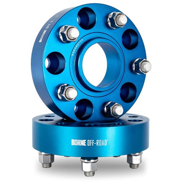 Borne Off-Road Wheel Spacers - 5x127 - 71.6 - 30mm - M14 - Blue