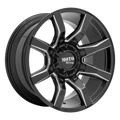 MO804 22X12 8X170 G-BLK MILL -44MM