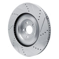 DFC 21-25 Ford Mustang Mach-E Front Left Drilled & Slotted Silver Brake Rotor