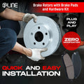 R1 Concepts Brake Rotor- Blank with Optimum Oe Pads Hdw Fits Chevrolet Camaro
