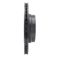 R1 05-08 BMW 760I Rear Right Drilled & Slotted Black Brake Rotor