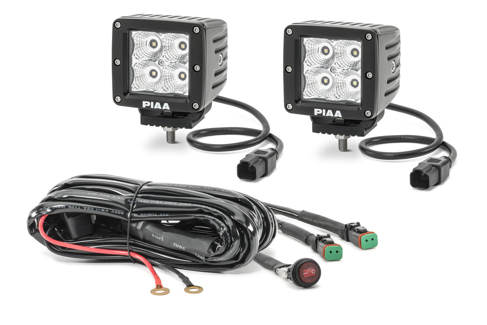 ~(7 lbs. 15X10X7)~ Quad Series LED Cube Light Kit in Flood Beam w/ Harness