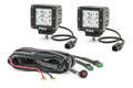 ~(7 lbs. 15X10X7)~ Quad Series LED Cube Light Kit in Flood Beam w/ Harness