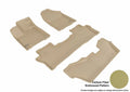 3D MAXpider 2016-2020 Honda Pilot 8-Passenger Kagu 1st & 2nd & 3rd Row Floormats - Tan