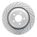 R1 05-23 Chrysler 300 Rear Left Drilled & Slotted Geoperformance Rotor