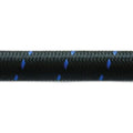 Vibrant Performance - 11982B - 20ft Roll of Black Blue Nylon Braid Flex Hose; AN Size: -12; Hose ID: 0.68 in.