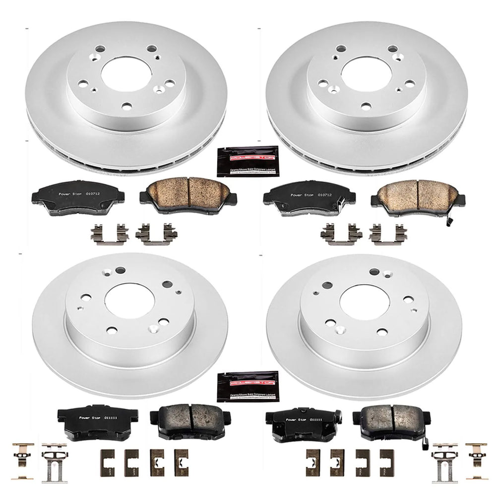 Power Stop 02-06 Acura RSX Front & Rear Z17 Evolution Geomet Coated Brake Kit