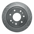 R1 04-11 Ford F-150 RWD Rear Right Drilled & Slotted Silver Brake Rotor