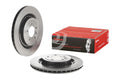 Brembo 13-20 Range Rover/14-20 Range Rover Sport Rear Premium UV Coated OE Equivalent Rotor