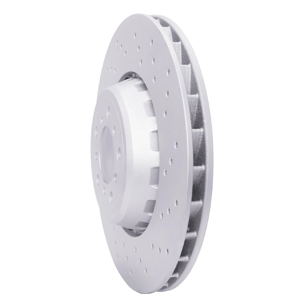 R1 15-20 BMW M4 Front Right Drilled Geo-Carbon Series Rotor
