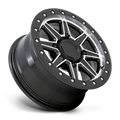 BUWEB 15X7 4X156 G-BLK-MACH 51MM