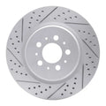 R1 04-07 Volvo S60 Rear Left Drilled & Slotted Geoperformance Rotor