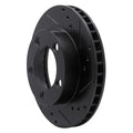 R1 14-19 Ford Transit (Mexico) Front Right Drilled & Slotted Black Brake Rotor