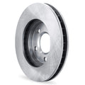 R1 03-06 Mitsubishi Lancer Front Left Drilled & Slotted Black Brake Rotor
