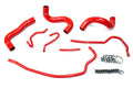 HPS Performance Red Reinforced Silicone Radiator Hose Kit Coolant for Toyota 14-18 Corolla 1.8L